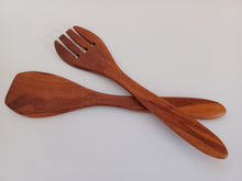 Load image into Gallery viewer, Small Rimu salad servers
